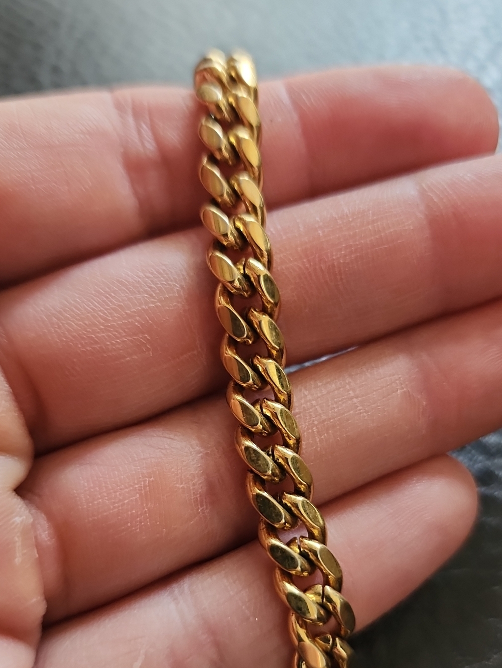 Gold Cuban Link Bracelet